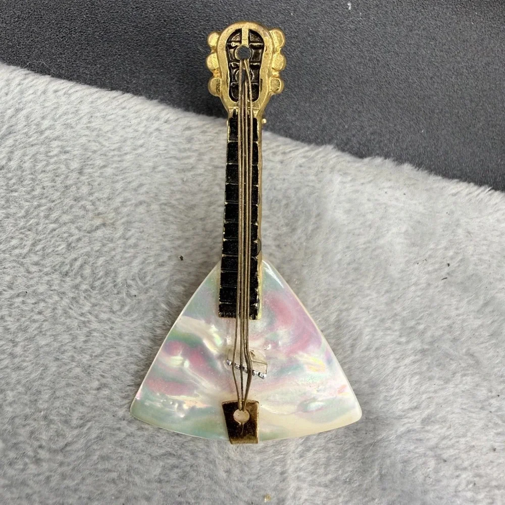 Vintage Mother‎ of Pearl Germany Guitar Balalaika String Instrument